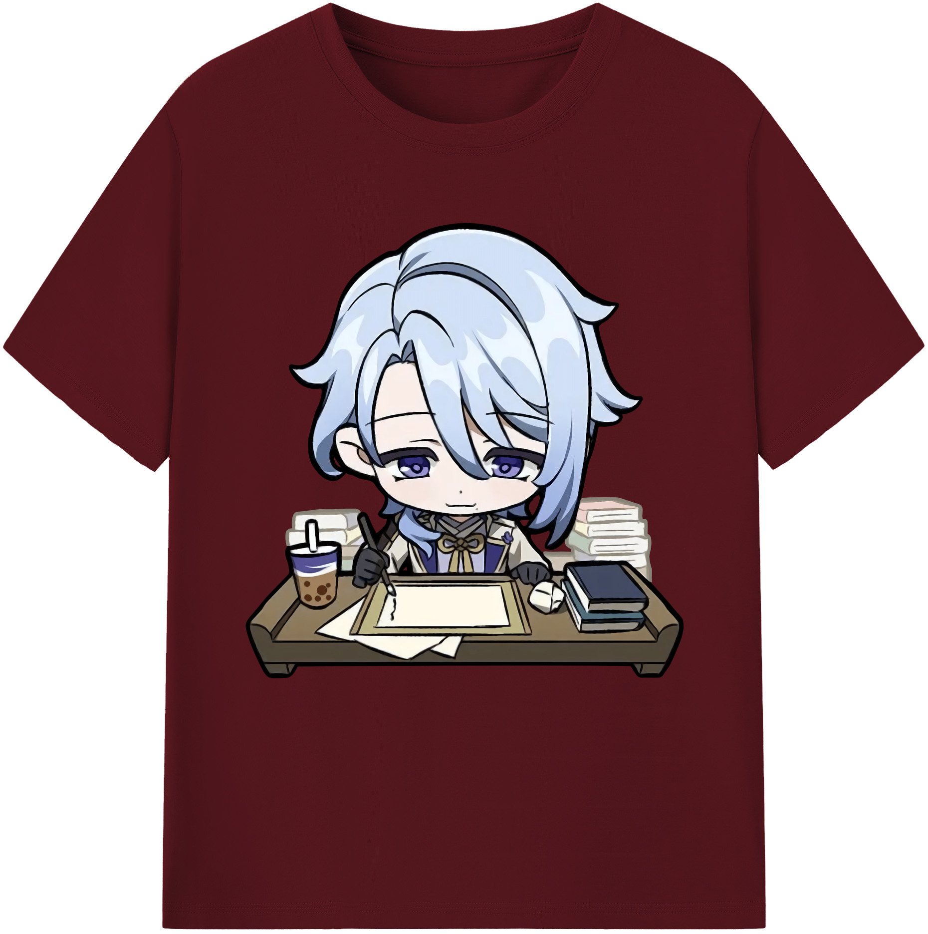 げんし神 神里綾人 かみさとあやと genshin Kamisato Ayato 綿100％半袖Tシャツ（フロントプリント）